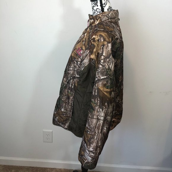 SOLD - RealTree Camo Jacket Pink Lining 2XL - Picture 7 of 10